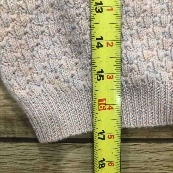 Marc Jacobs Pink Wool Cardigan Cropped Pearl Sz M - Picture 8 of 11